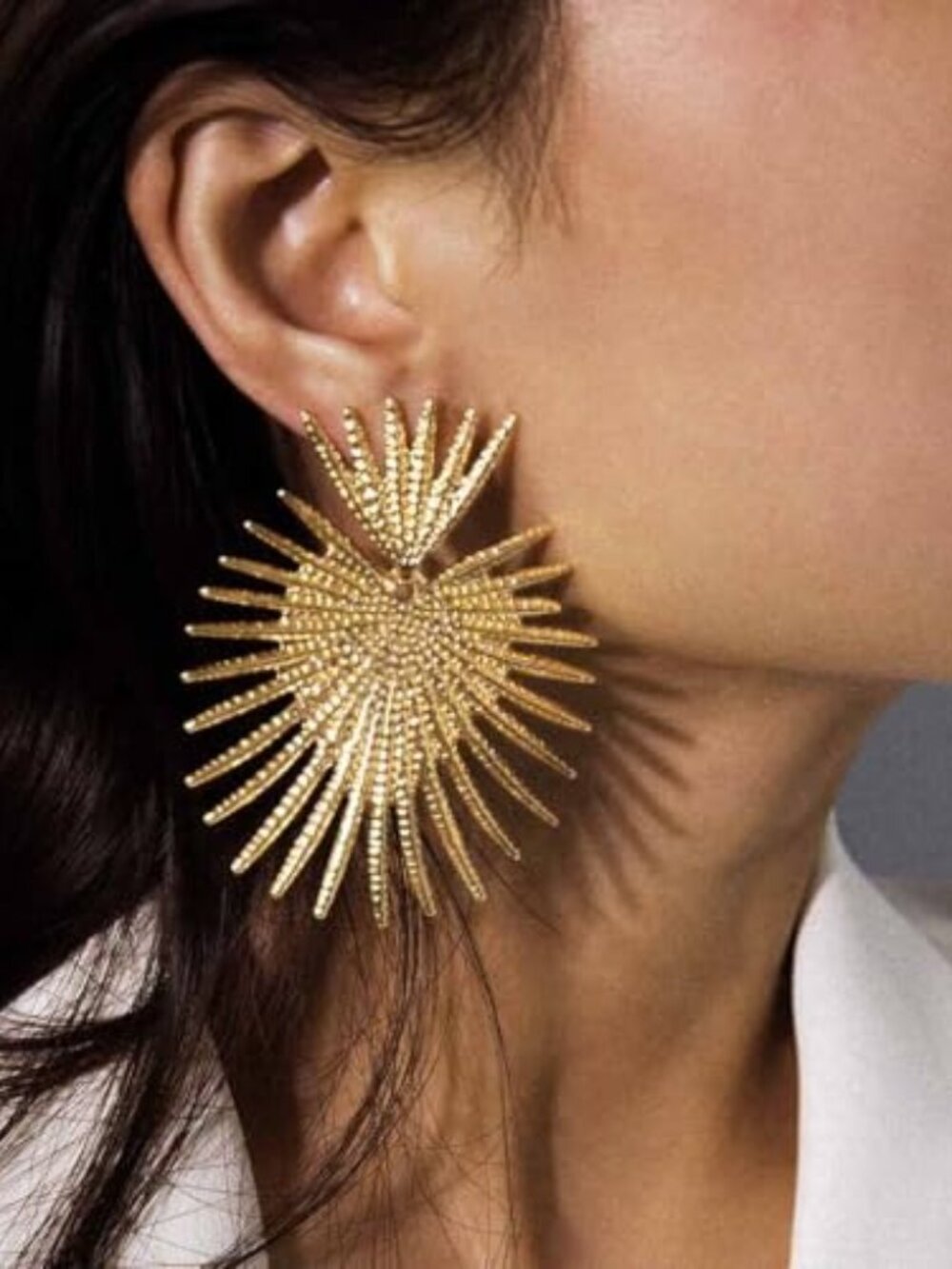 Heart Dangle Earrings Studs‎ Gold Star Statement Earrings Flower Geometric